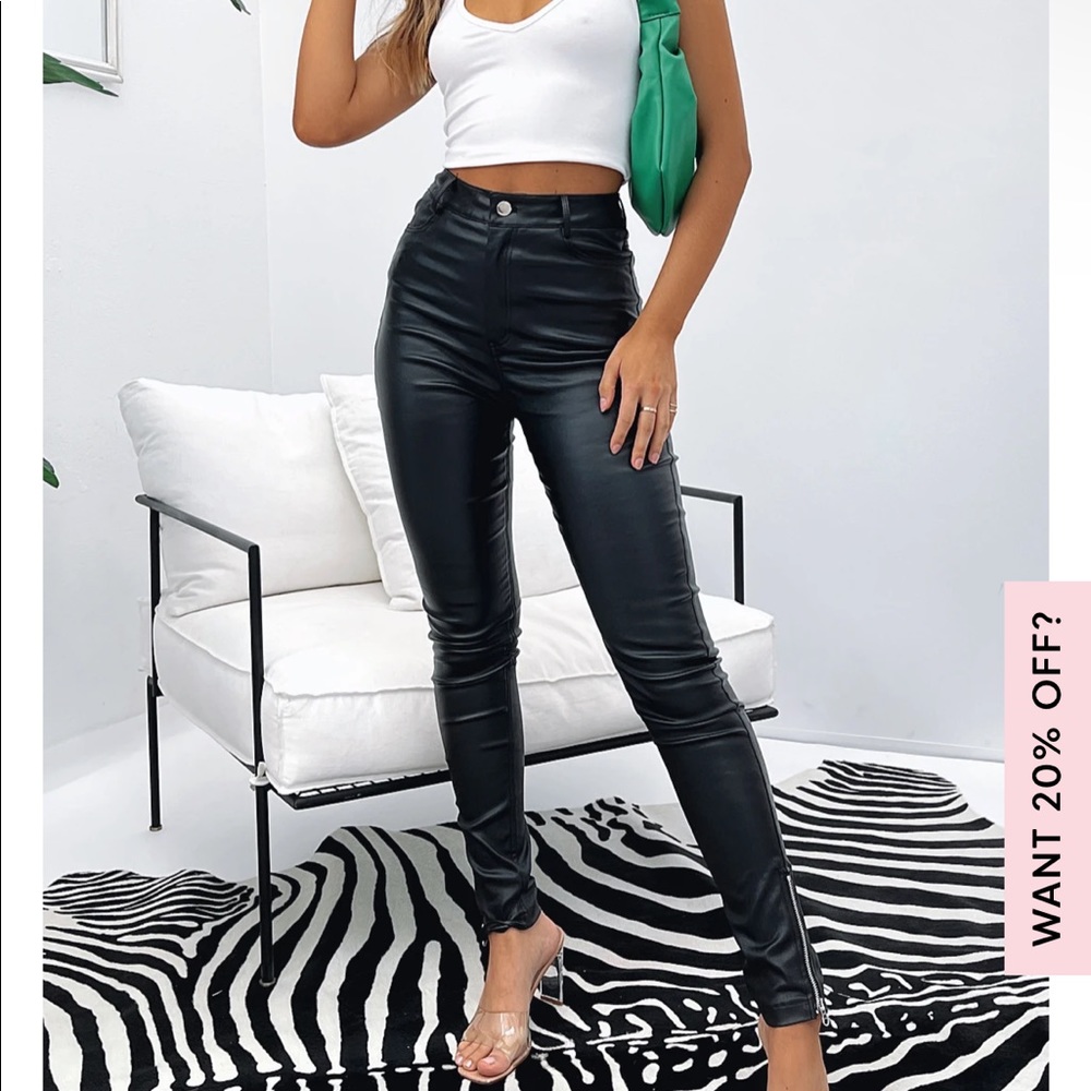 White Fox Boutiquet Leather Pants